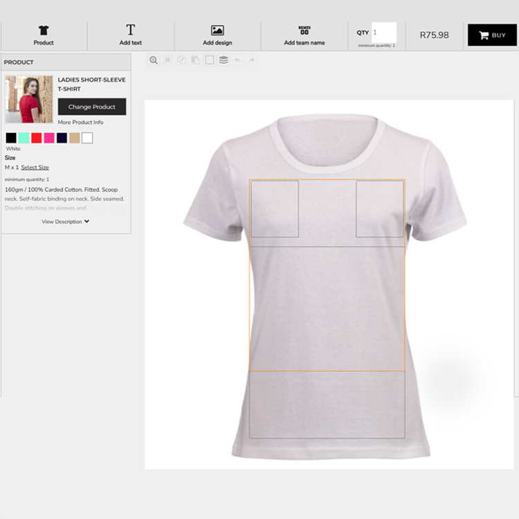 Trippy Tees design your own T-Shirt Step 3. Start designing!