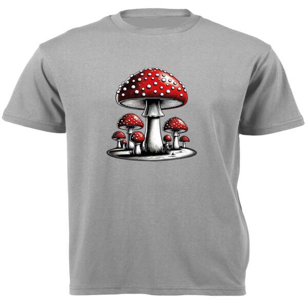 Amanita Mushrooms Unisex Short-sleeve T-shirt Thumbnail
