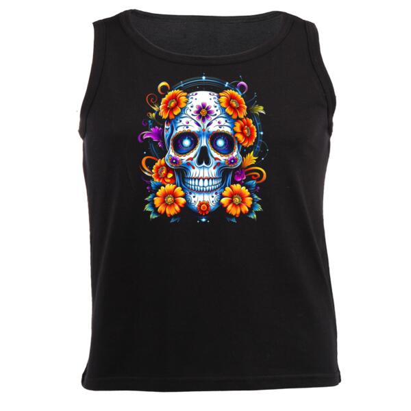 Sugar Skull Vest Unisex Vest Thumbnail