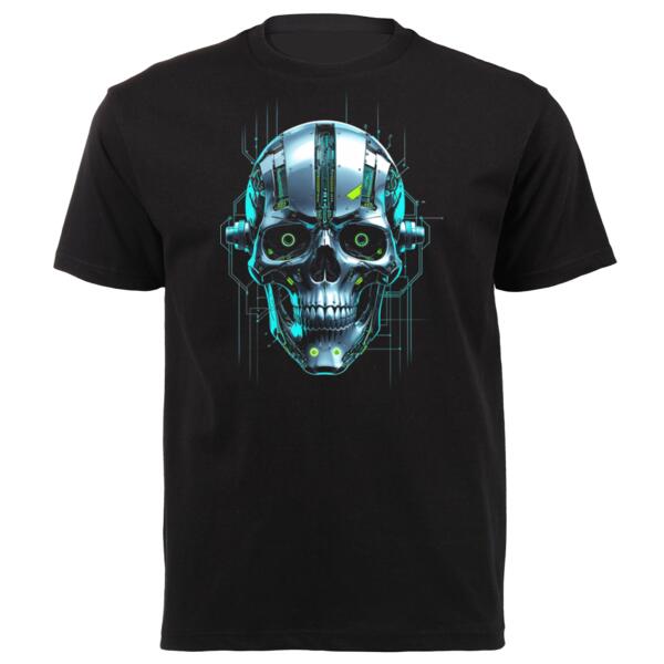 Tech Skull 1 Unisex Platinum Short-sleeve T-shirt Thumbnail