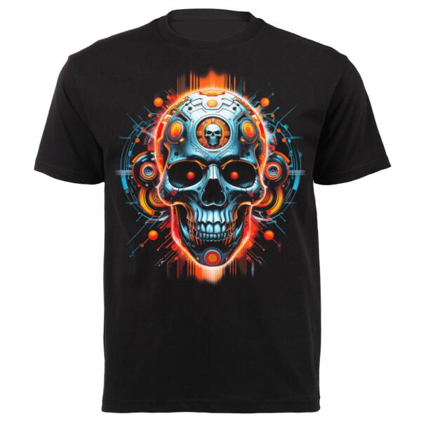 Tech Skull  Unisex Platinum Short-sleeve T-shirt Thumbnail