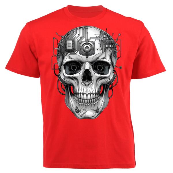 Tech Skull 6 Unisex Platinum Short-sleeve T-shirt Thumbnail