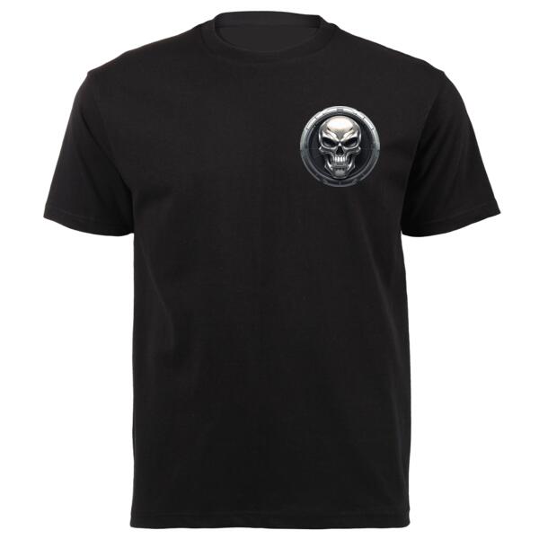 Tech Skull 7 Unisex Platinum Short-sleeve T-shirt Thumbnail