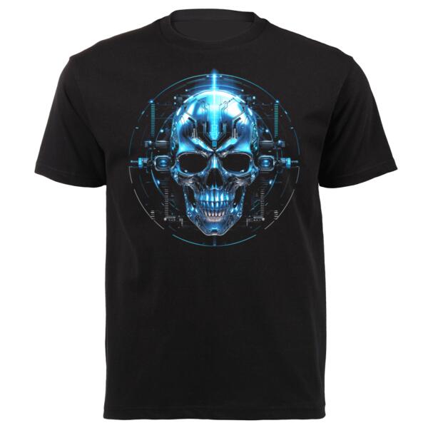 Tech Skull 8 Unisex Platinum Short-sleeve T-shirt Thumbnail