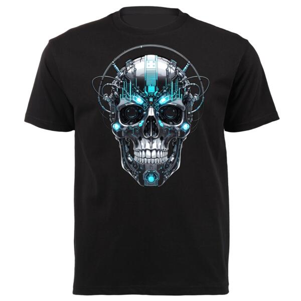 Tech Skull 8 Unisex Platinum Short-sleeve T-shirt Thumbnail