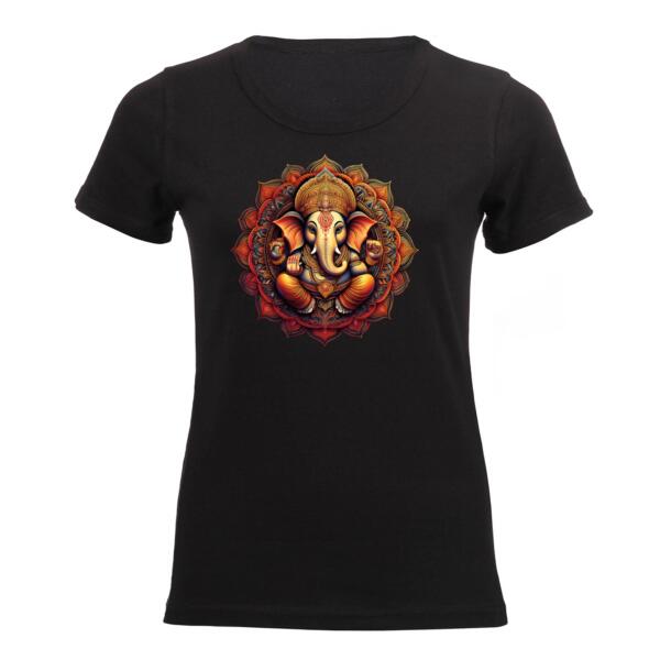Ganesha Mandala Ladies Short-sleeve T-shirt Thumbnail