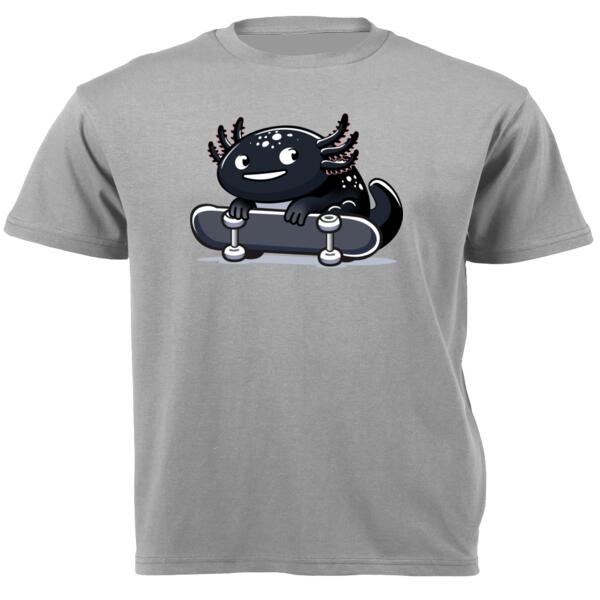 Axolotl Skater Unisex Short-sleeve T-shirt Thumbnail