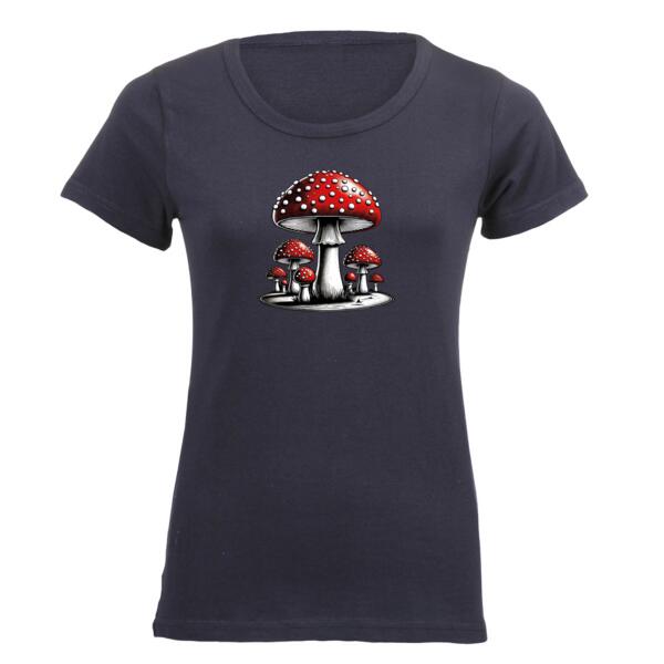 Amanita Mushrooms Ladies Short-sleeve T-shirt Thumbnail