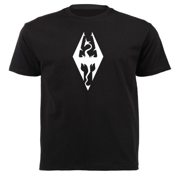 Skyrim Logo White Unisex Short-sleeve T-shirt  Thumbnail