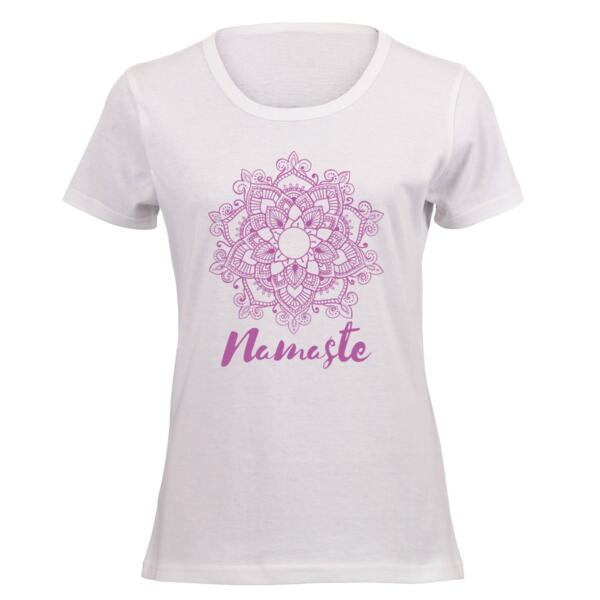 Purple Namaste Mandala Ladies Short-sleeve T-shirt Thumbnail