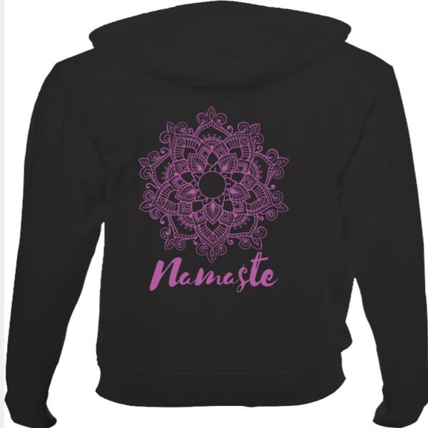 Purple Namaste Mandala Unisex Hoodie Thumbnail