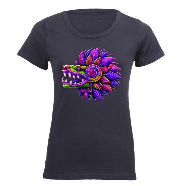 Electric Purple Quetzalcoatl Ladies Short-sleeve T-shirt Thumbnail