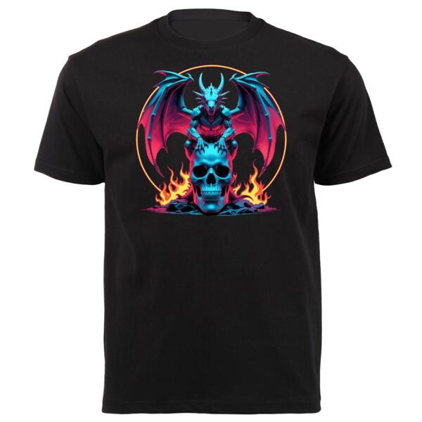 Dragon Skull Unisex Platinum Short-sleeve T-shirt Thumbnail