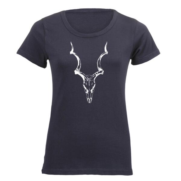 Kudu Skull - white Ladies Short-sleeve T-shirt Thumbnail