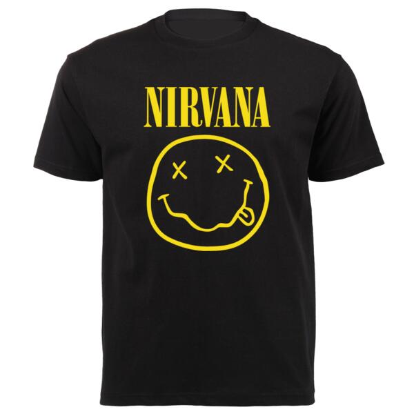 Nirvana Smiley Unisex Platinum Short-sleeve T-shirt Thumbnail