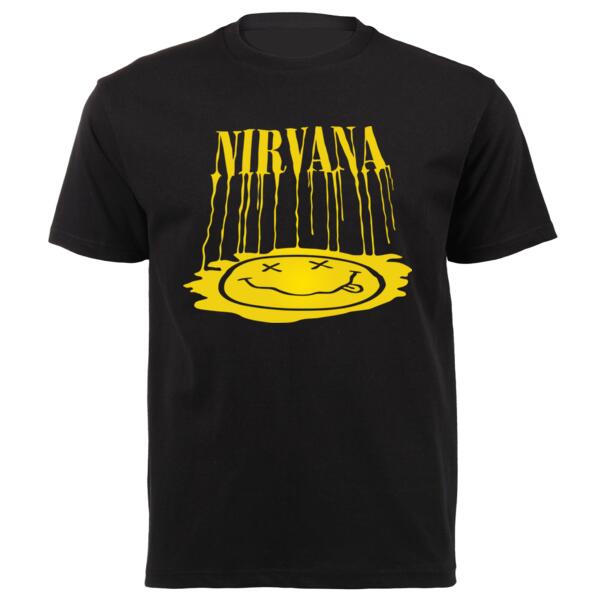 Nirvana Smiley Drippy Unisex Platinum Short-sleeve T-shirt Thumbnail