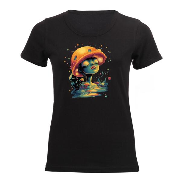 Trippy Spacey Lady Sleeveless T-Shirt Thumbnail