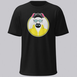 Breaking Bad Heisenberg Black Unisex Platinum Short-sleeve T-shirt