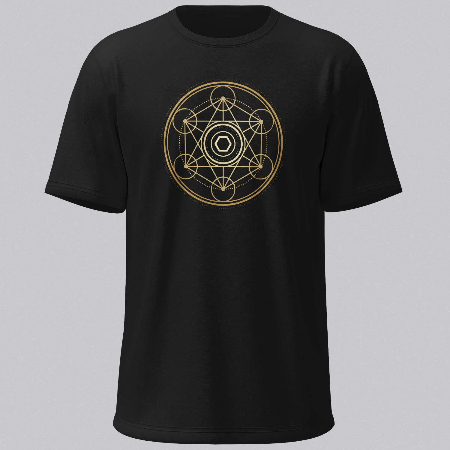 The Sacred Geometry Equilibrium T-shirt features intricate geometric artwork inspired by harmony, balance and the hidden patterns that connect the natural world.