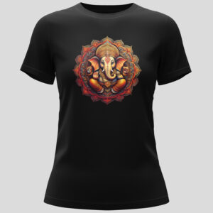 Ganesha Mandala Ladies Short-sleeve T-shirt