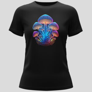 Trippy Bunch of Mushrooms Ladies Short-sleeve T-shirt