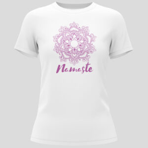 Purple Namaste Mandala Ladies Short-sleeve T-shirt