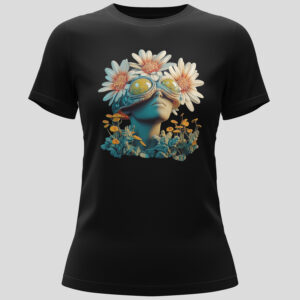 Spacey Lady Floral Unisex Short-sleeve T-shirt