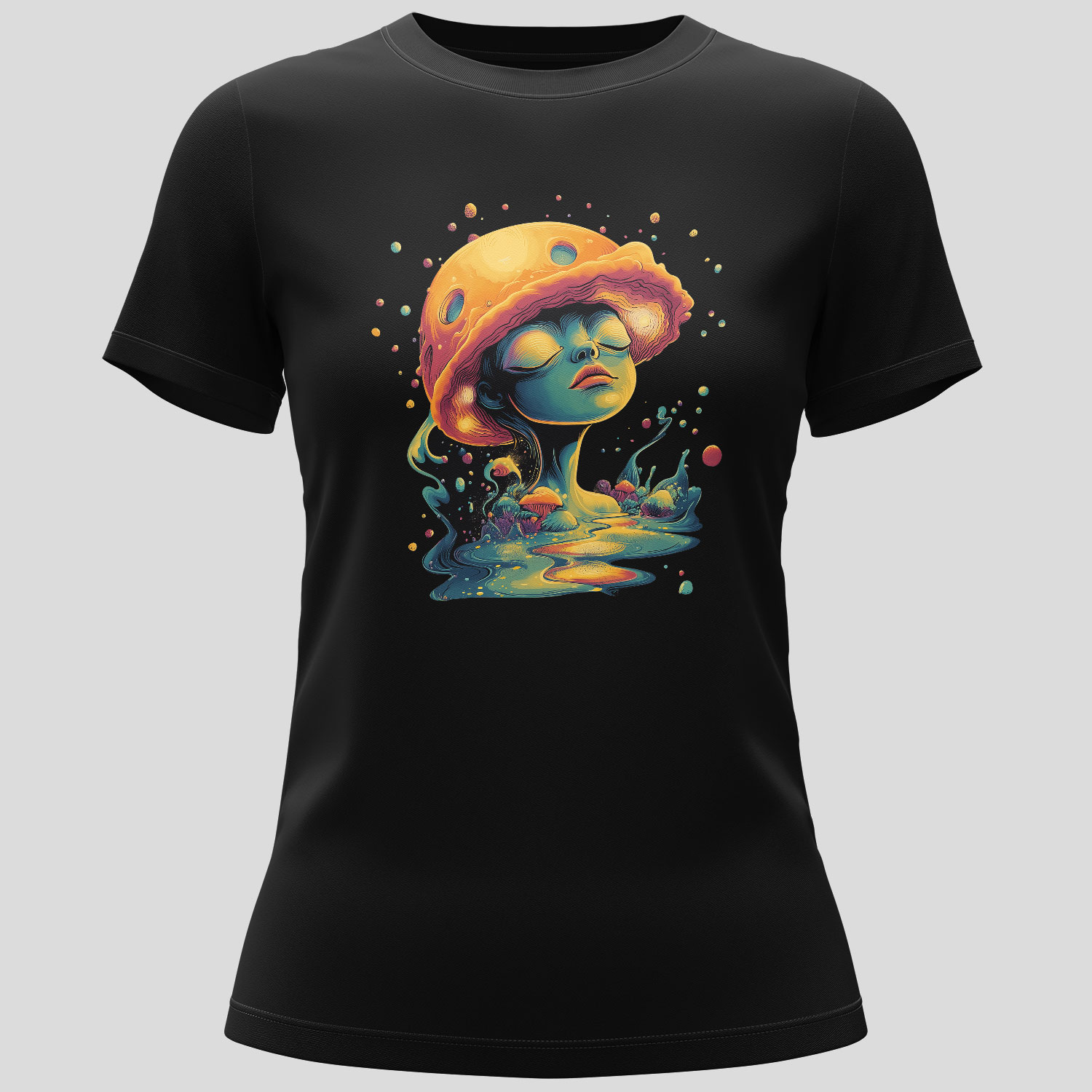 This Ladies Cosmic Trip T-shirt is made for daydreamers, festival wanderers