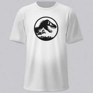 Jurassic World Dinosaur Black Logo Unisex Short-sleeve T-shirt