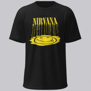 Nirvana Smiley Drippy Unisex Platinum Short-sleeve T-shirt