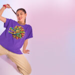 Oversized T-shirt with custom print DTG or DTF on cotton T-shirt printed in South Africa
