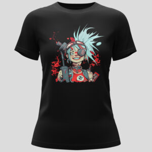 Rebellious anarchic unapologetic T-Shirt Design Jinx Tank Girl Tee