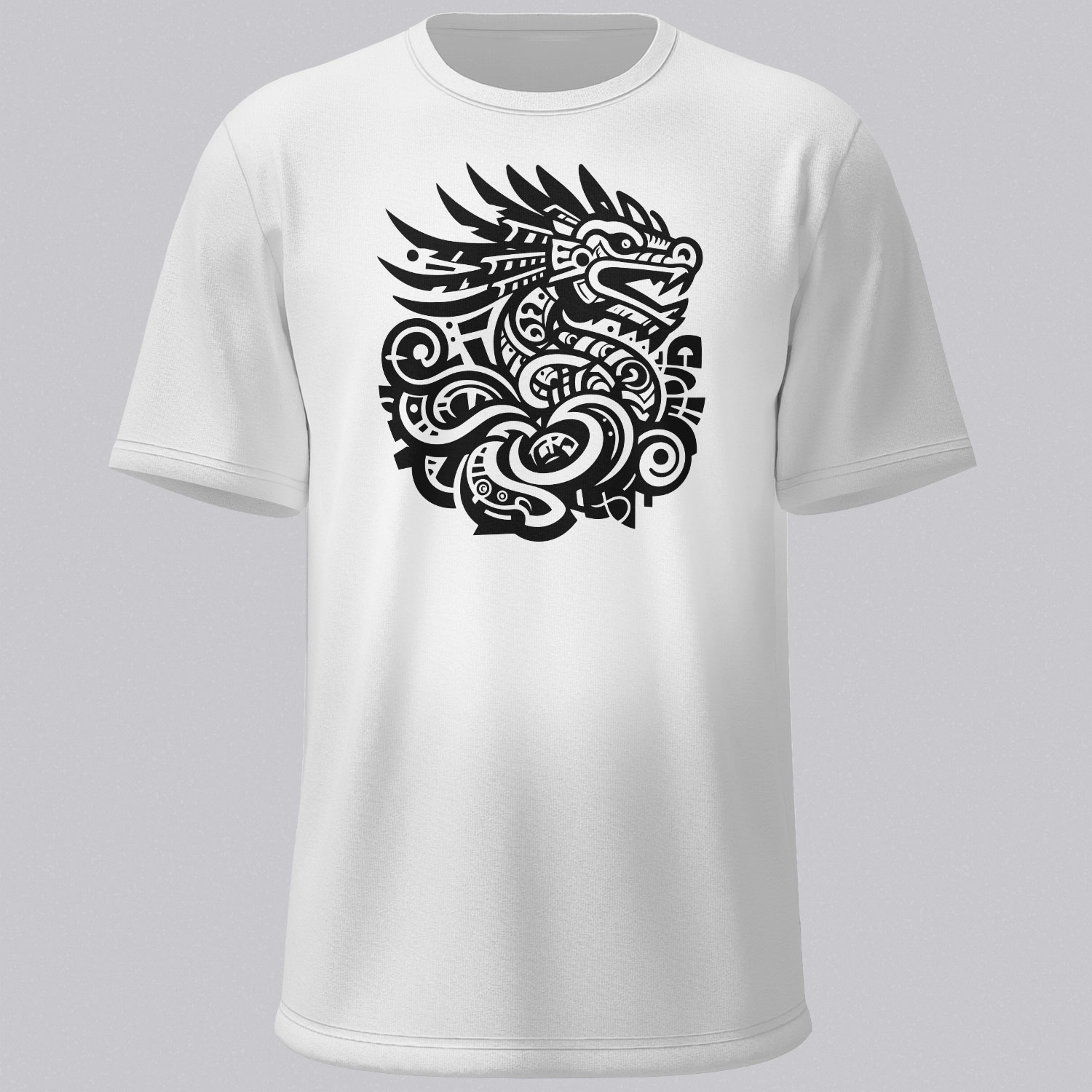 Quetzalcoatl T-Shirt | Vibrant Feathered Serpent Aztec Art