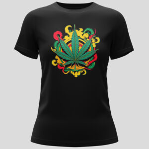 Mary Jane Ladies Short-sleeve T-shirt blends cannabis pride with confident style - made for women who celebrate their connection to the leaf.