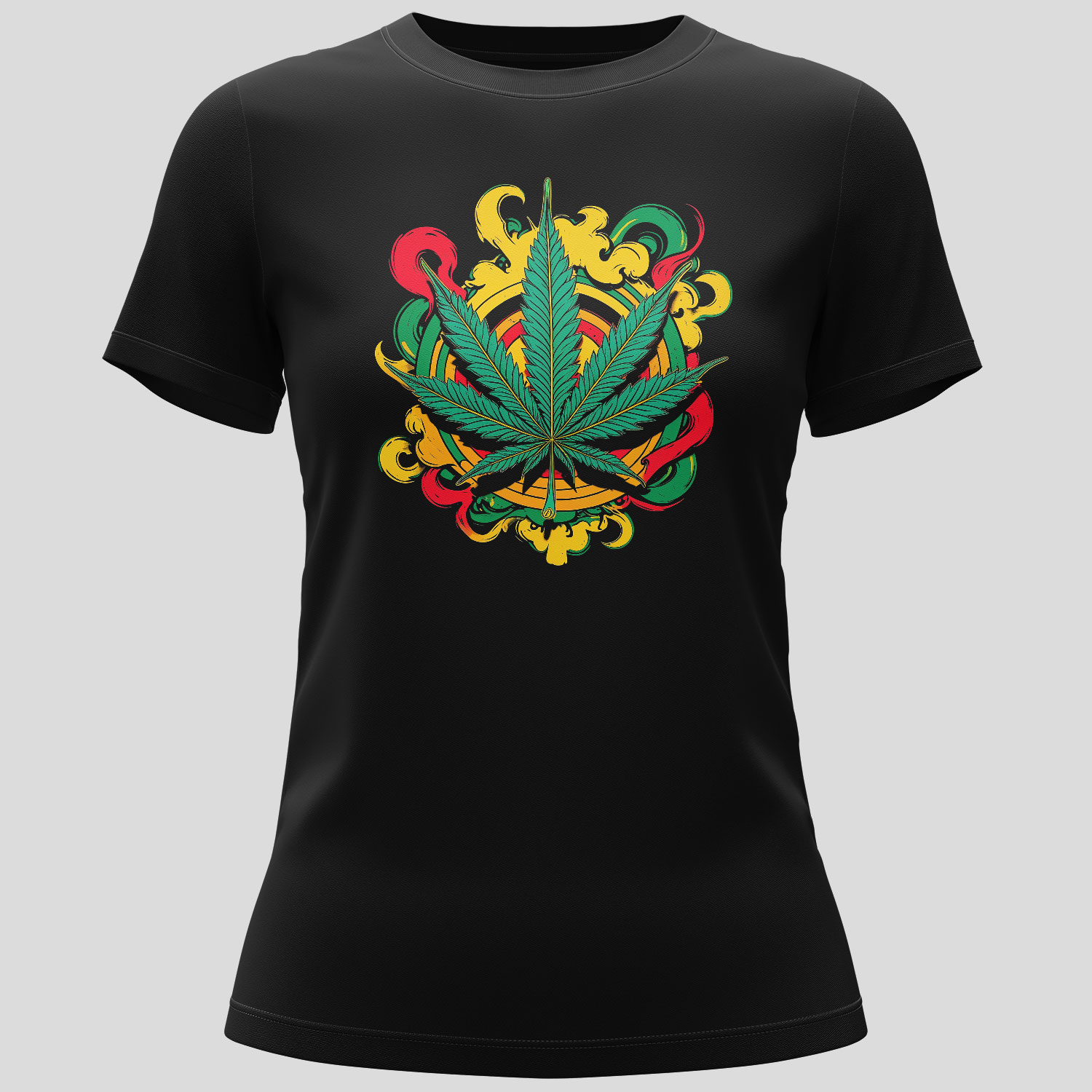 Mary Jane Ladies Short-sleeve T-shirt blends cannabis pride with confident style - made for women who celebrate their connection to the leaf.